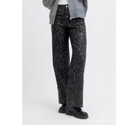 Negro Mujeres Cotton/Recycled/Cotton Jxsarah Pantalones De Pernera Ancha M/32 EU