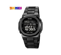 (Negro-negro) Relojes deportivos digitales originales SKMEI para hombre, cronógrafo con alarma y temporizador