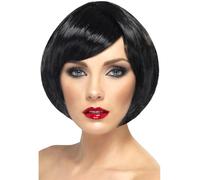 Negro Nena Peluca Disfraz Mujer Glamour Corto Bob Fiesta Gallina Noche