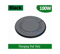 (Negro) Nuevo cargador inalámbrico de escritorio para teléfono móvil para iPhone, Samsung y Xiaomi