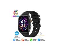 (Negro) Nuevo reloj inteligente 2025 para adultos que mide el oxígeno en sangre y la presión arterial, Bluetooth,