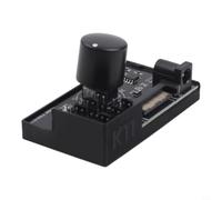 Negro para controlador de ventilador Pwm soporta 6 unidades de 4 pines, 12 V, 60 W de potencia para SATA o DC 5,5 mm conector en PC (5 A)