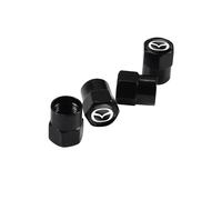 (Negro para Mazda) 4 tapas de válvula de neumático de aleación de aluminio para Mazda MS 6 3 CX5 5 2