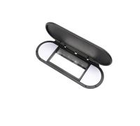 NEGRO Parasol for techo coche, espejo maquillaje, cubierta cristal, Compatible for Mini, F54, F55, F56, F60, 2015-2020, tapa lámpara gris Tapa del espejo de visera solar automática(Black)