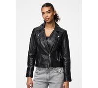 Negro Pcsusse Chaqueta De Piel L