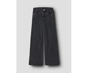 Negro Pernera Extra Ancha Jeans