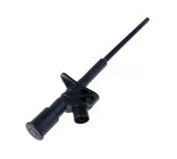 (negro) Pinza de gancho de prueba rápida, sonda de prueba flexible de alta tensión aislada profesional