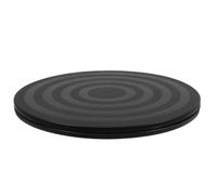 Negro Plato Giratorio Antideslizante de Plástico para Paquetes | Base Estable, Estructura Reforzada, Rotación Manual Rápida, Uso en Centros de Clasificación y Talleres