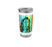 Negro Profesor Inteligente Hermosa Reina Juneteenth Melanina Mujeres Vaso térmico de acero inoxidable de doble pared