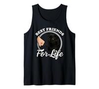 Negro Pug Amante Perro Diseño Hermoso Pug Negro Camiseta sin Mangas