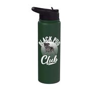 Negro Pug Club Negro Pug Stainless Steel Insulated Water Bottle