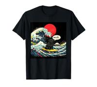 Negro Pug japonés para Hombres, Mujeres, niños, niñas, Perro gráfico Camiseta