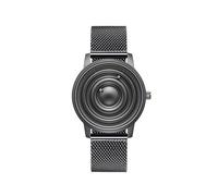 (Negro) Reloj de cuarzo magnético EUTOUR E041 para hombre