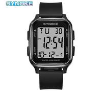 (Negro) Reloj digital para hombre, impermeable, multifuncional, luminoso, para exteriores, militar.