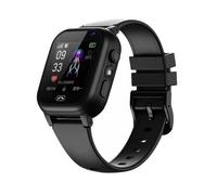 (Negro) Reloj inteligente para adultos, teléfono LBS, SOS, ubicación, cámara, chat de voz, tarjeta SIM, linterna,