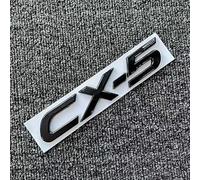 Negro Repuesto Emblema Logo para Mazda CX-5 2015 2016 2017,Parrilla Delantera Maletero Trasero Insignia Adhesivos Letras Guardabarros Carrocería Lado ABS Coche Decoración Accesorios