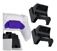 Negro RiseDock Soporte de Extensión Kit para ps5 control Base de Carga de eXtremeRate RISE & RISE4 Remap Kit Rediseñado Charging Dock Extensor para ps5 mando para HEXGAMING Rival, Rival Pro & Ultimate