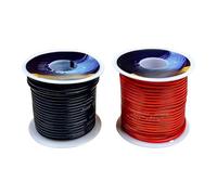 Negro rojo 12/13/14/16/17/18/20/22/24/26/28/30 AWG conexión de alambre silicona flexible