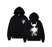 (Negro-S) Sudadera con capucha con estampado de Hollow Void Hollow Knight Darkside para hombre, chándal