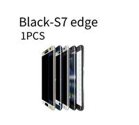 (Negro S7edge) Samsung Galaxy para S7 Edge Teléfono Definición Protector de pantalla de vidrio transparente