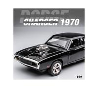 (Negro - Sin caja) Modelo de coche de aleación RAPTOR técnico 1:24, coche todoterreno fundido a presión,