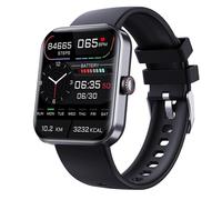 (Negro) Smartwatch Bluetooth F57L con monitorización de glucosa en sangre no invasiva