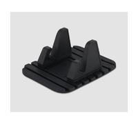 (Negro) Soporte para salpicadero de coche con almohadilla de gel de silicona antideslizante para teléfono y GPS