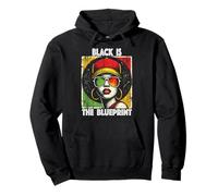 Negro The Blueprint African Queen Pride Afro Heritage Mujeres Sudadera con Capucha