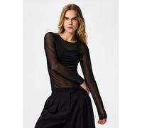Negro Top De Manga Larga XS