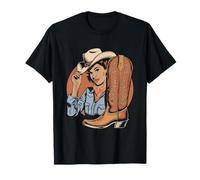 Negro Vaquera Afroamericano Western Country Texas Rodeo Camiseta