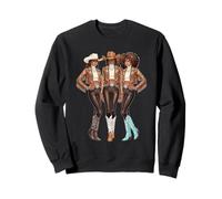 Negro Vaquera Afroamericano Western Country Texas Rodeo Sudadera