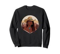 Negro Vaquera Afroamericano Western Country Texas Rodeo Sudadera