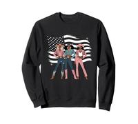 Negro Vaquera Afroamericano Western Country Texas Rodeo Sudadera