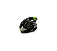 (Negro Verde) Auriculares Auriculares Inalámbricos con Micrófono Auriculares Estéreo Digitales Bluetooth