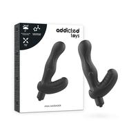 Negro vibrador plug anal estimulador de próstata juguetes adictos, Longitud 190 mm, Ancho 148 mm, Profundidad 45 mm, Departamento Couple, Colores Negro