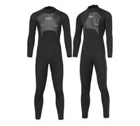 Negro,XL,Traje de Neopreno Integral Hombre 3 mm Ultra Elástico, Traje de Buceo de Una Pieza con Cremallera Trasera y Cremalleras en Puños y Tobillos, Traje Térmico Flexible para Surf, Natación
