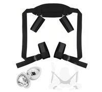 Negro Yoga Workout Correa de dos piezas, Yoga Workout Set