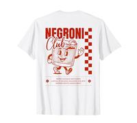 Negroni Club I Retro Italo Classic Gin Cocktail Drink Back Camiseta