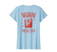 Negroni Social Club I Retro Classic Gin Cocktail Back Camiseta