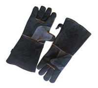 Negros Guantes Resistentes al Calor de Piel de Vaca, de Horno