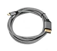 nehzgnauh Adaptador USB C a Displayport, adaptador 4K 60Hz 10Gbps tipo C a DP, cable USB C a Displayport de 6 pies para Pro XPS Spectre con conectores chapados en oro