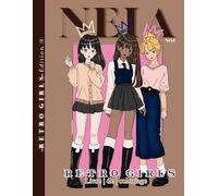 NEIA - RETRO GIRL: Livre de coloriage mode pour ados et adultes - Looks rétro à styliser