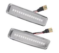 NEIGHBOBHOOD Intermitentes Laterales Para B&MW Para Serie 5 E39 1995-2003 M5 Luz Señal Giro Dinámica LED Lámpara Marcador Lateral Secuencial(Dynamic Crystal)