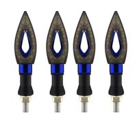 NEIGHBOBHOOD Para La Mayoría De Las Lámparas Indicadoras Universales CC 12 V Para Motocicletas, Luces LED Intermitentes Para Motocicleta, Lámpara Hoja Ámbar señal giro moto(4 Pcs Blue)