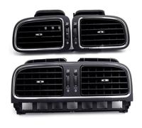 NEIGHBOBHOOD Salpicadero Rejilla Ventilación Rejilla De Ventilación para Tablero Central Negro Mate para Polo 2011 2012 2013 6RD819728 6RD 819 728(1 Set)