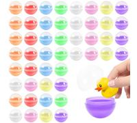 Neikafan 100 Piezas 2.8cm Bolas Navidad Pequeñas Rellenable Bolas Transparentes Rellenables Cápsulas para Máquina Expendedora Maquina de Chicles de Bola Pequeña(Color aleatorio)
