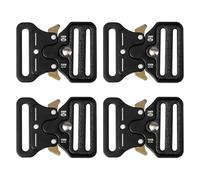 Neikafan 4 Piezas Hebillas Metálicas para Cinturón 40mm,Resistente para Cinturón de Cuero Mochila Táctica al Aire Libre,Hebillas Arneses para Perros,Correas para Equipaje,Trabajos de Cuero DIY