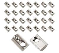 Neikafan M8 Tuerca de Ranura en T 30 Pcs Tuerca con Bola de Resorte 4040 Tuercas en T Deslizantes de Acero al Carbono para Perfiles Aluminio Carpintería Herramienta Sujetadores