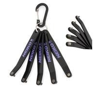 NEIKO 01320A - Juego de destornilladores hexagonales de perfil ultra bajo, 5 piezas, construcción de acero S2 resistente, SAE, profundidad de broca de 10 mm, broca hexagonal en ángulo, destornillador