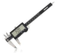 NEIKO 01401A Calibrador digital electrónico de 6 pulgadas, acero inoxidable, pantalla LCD extragrande, conversiones de medición para pulgadas, milímetros y fracciones